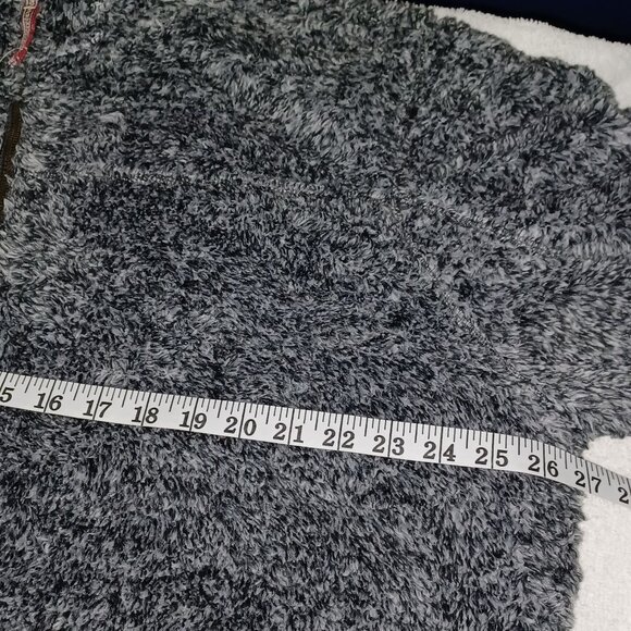 Alpine Sherpa Pullover Relaxed Cabincore 1/4 Zip Cozy Boxy Jacket Top Wms XXL - Picture 9 of 9